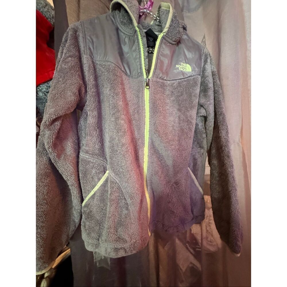 The north face jacket/coat  oso/osito/denali hooded zip up fleece sm/kids XL